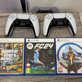 Sony PlayStation 5, 2 джойстика, диски 1
