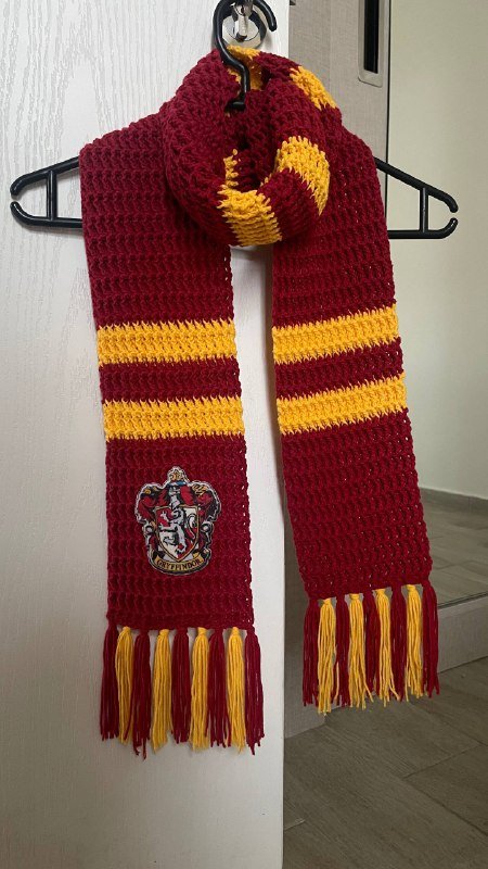 Вязаный шарф Гриффиндор и Слизерин детский, взрослый 4