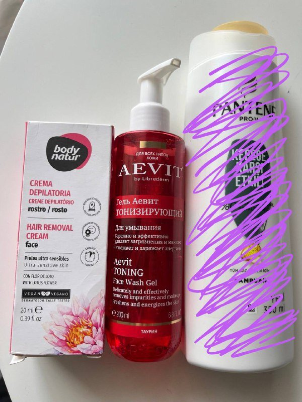 Крем для депиляции, гель для умывания