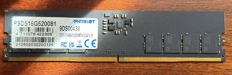 Оперативная память DDR5 5200MHz