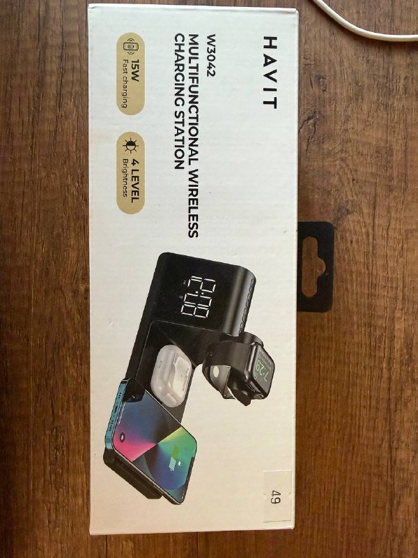 Многофункциональная беспроводная зарядная станция новая