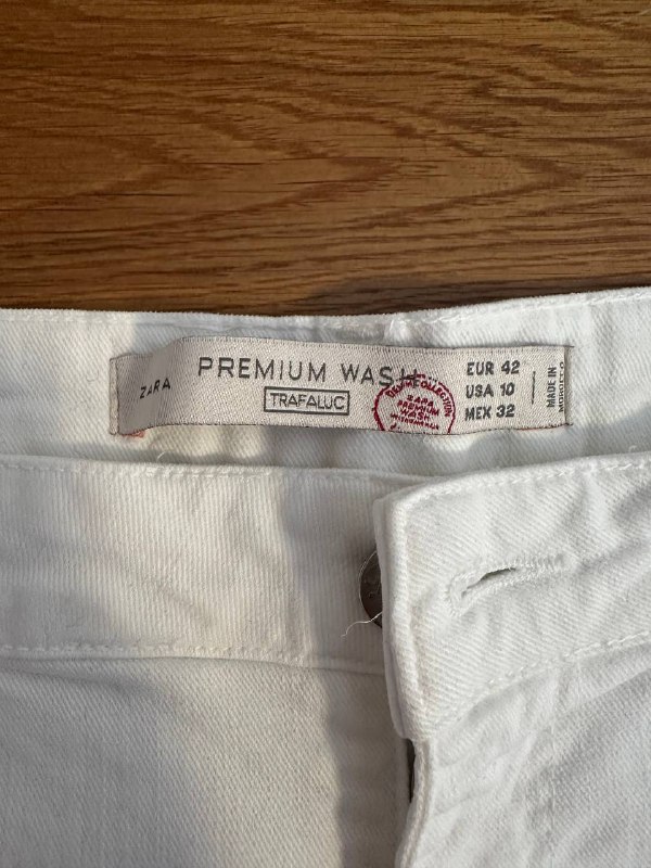 Шорты Zara белый тонкий деним 3