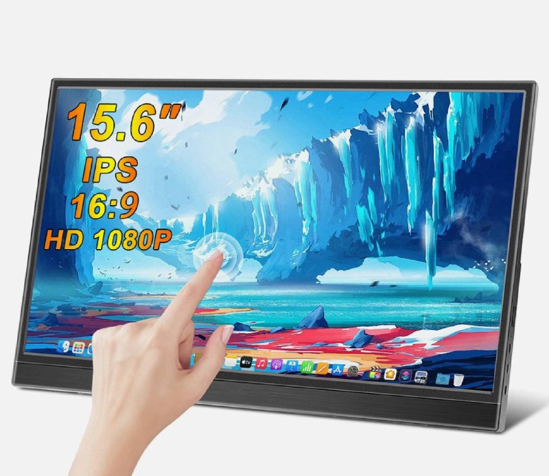 Портативный сенсорный монитор 15.6"