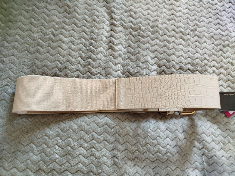 Ремень Vince Camuto новый M-L белый 5