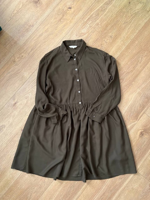 Юбка шифоновая, Платье из вискозы H&M, Джинсовая рубашка H&M, Рубашка-пальто H&M, Джемпер Le Petit Bateau, Вельветовая куртка Ostin, Платье из фланели для кормящих, Толстовка Pull&Bear, Шерстяное платье Uniqlo, Фланелевое платье для кормящих 2