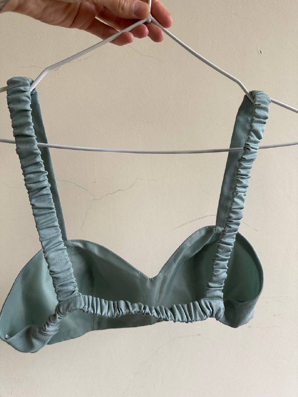 Топ серо-бирюзового цвета размер S 2