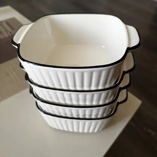 Ceramic individual baking dishes, 4 pcs.
