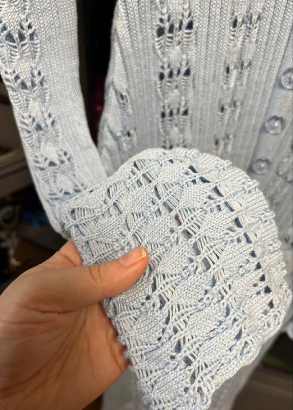 кардиган длинный вязаный 2