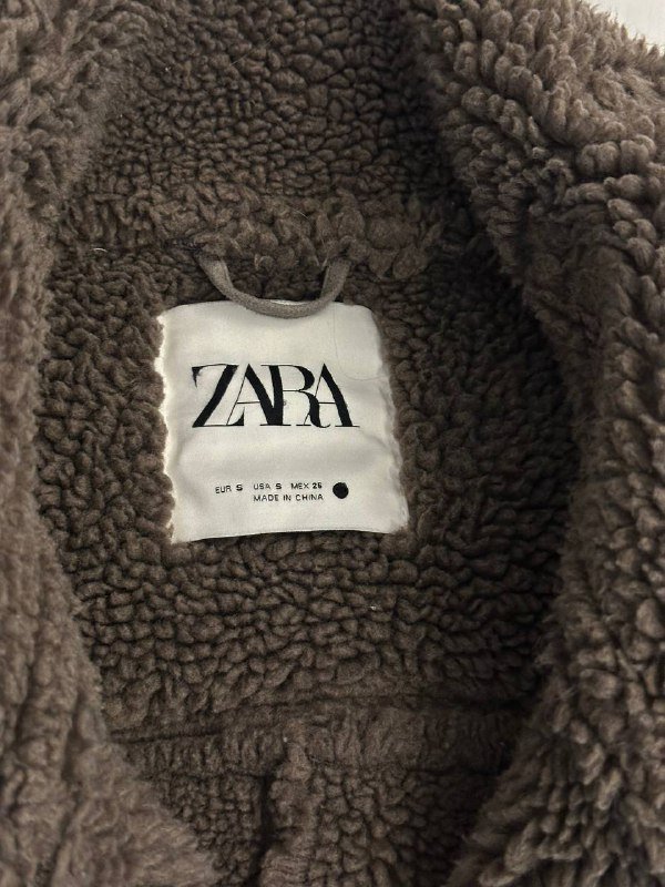 Теплая дубленка Zara размер S 3