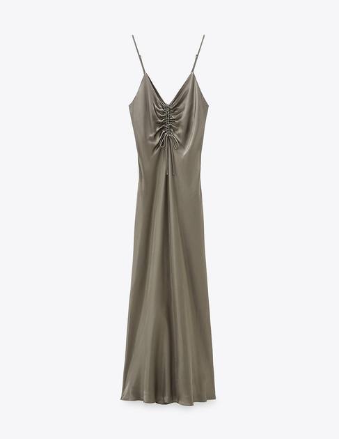 Zara макси платье, Zara черное макси-платье 3