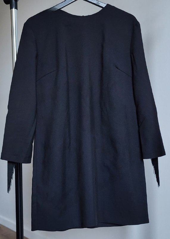 Платья Zara, размер S, хлопок, полиэстер, эластан, бахрома 5