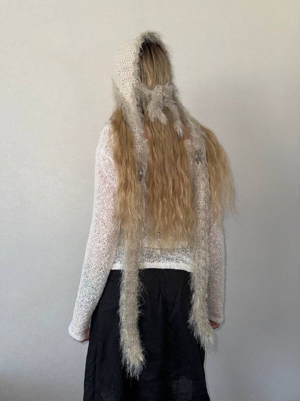 Косынка со съемными ушками и металлическими кольцами 3