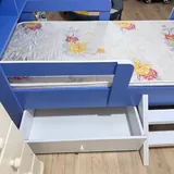 Детская кровать-домик с матрасом и ящиком 4
