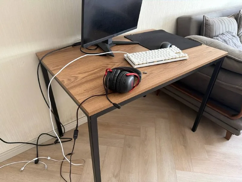 Наушники HyperX Cloud 3 USB, мышь Razer HyperSpeed V3, клавиатура Mchoose K87 Magnetic, монитор MSI MAG 274QF X24, коврик, стол 1