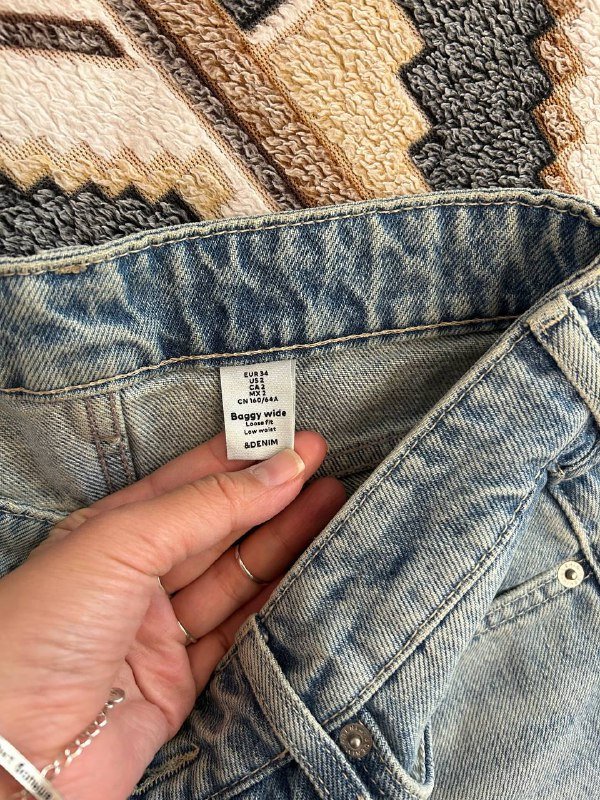джинсы H&M baggy wide EUR 34