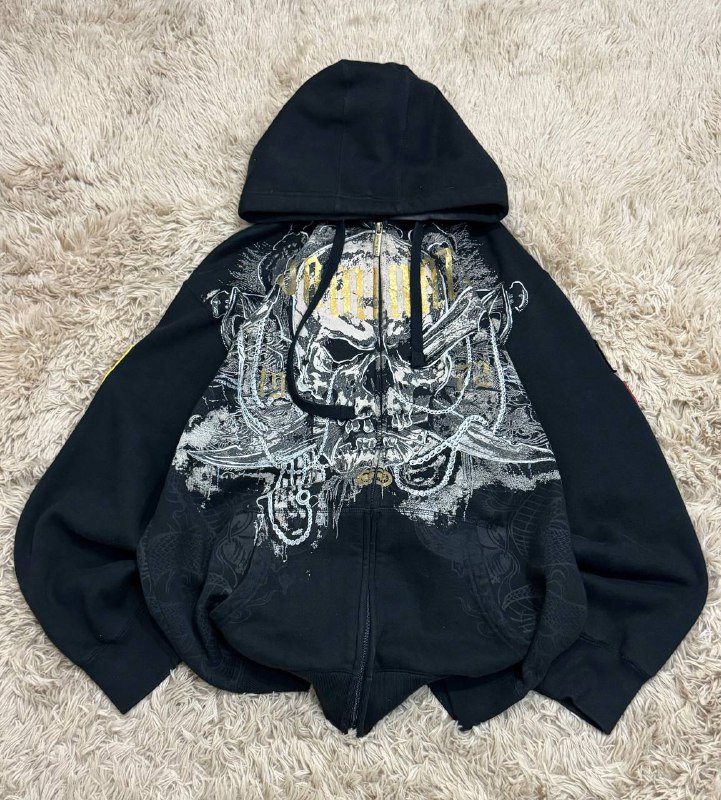 Винтажная толстовка с капюшоном Ecko Unltd L XL