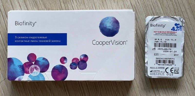 Контактные линзы Biofinity +3.50