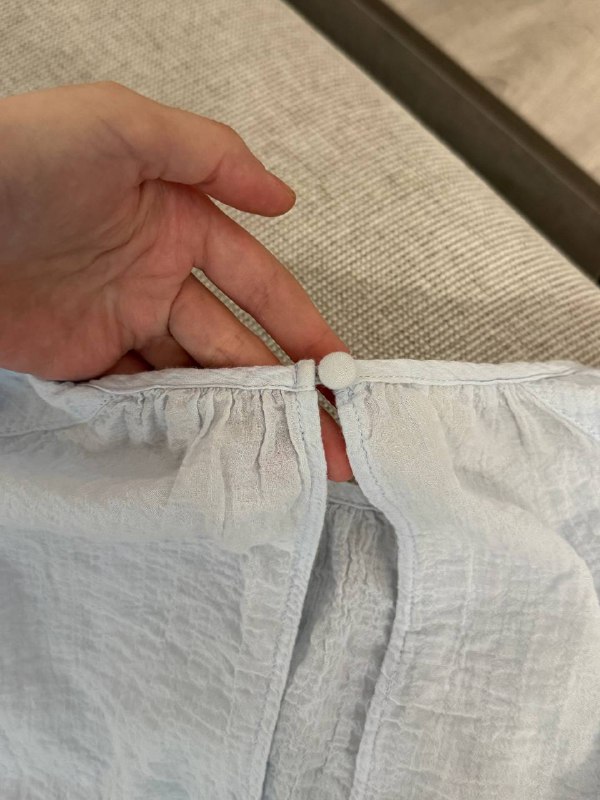 Платье H&M женское голубое хлопковое 9