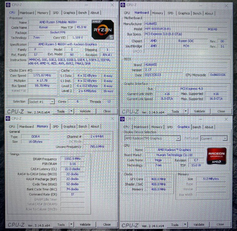 Продаю ноутбук Huawei MateBook D 16 7