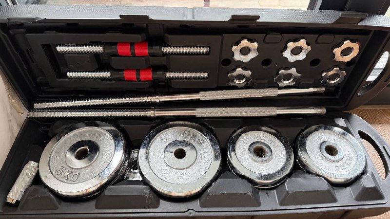 Штанга разборная с гантелями 50 кг 2