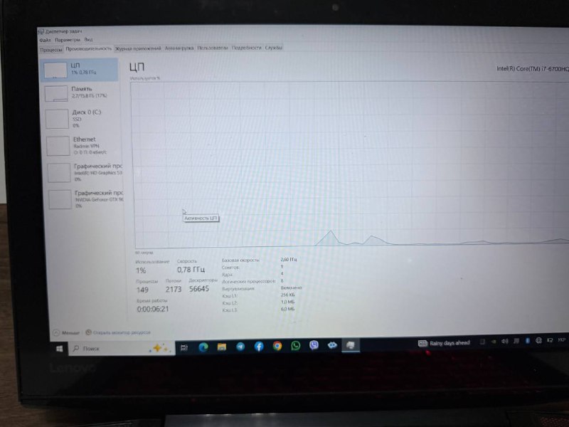 Игровой ноутбук Lenovo Y700 2015 года 8