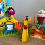 Lego Duplo поезд и парк аттракционов 1