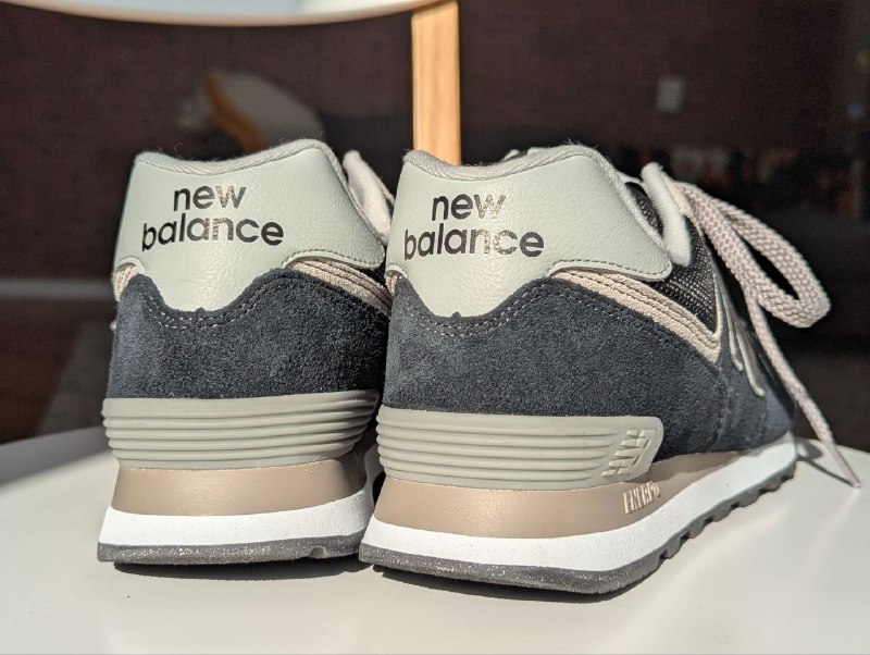 Кроссовки New Balance 574 мужские черные с белым 7