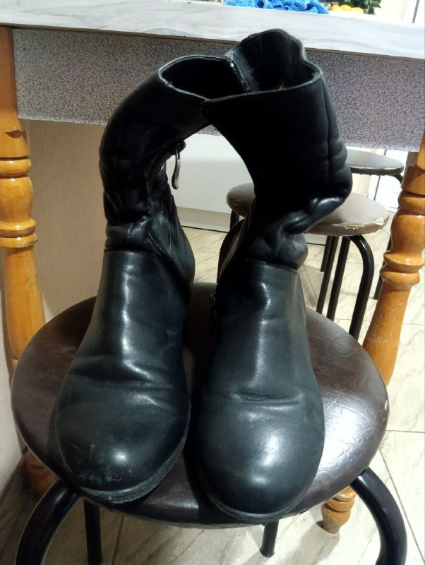 Кожаные сапоги 38 размера, пара 5