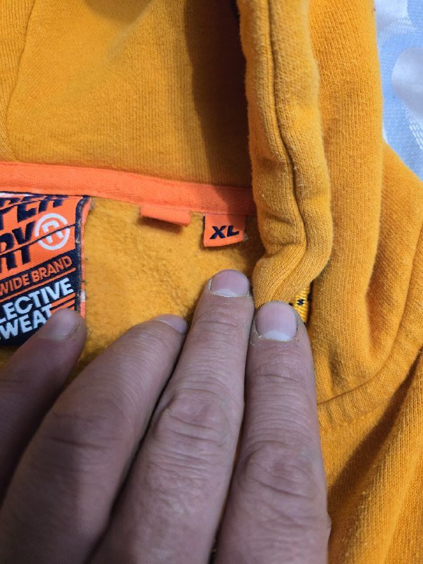 Толстовка SuperDry оранжевая XL (похоже L) 4