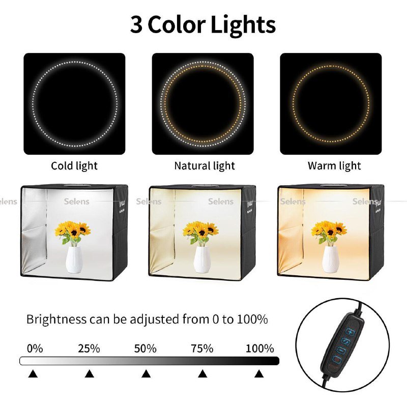 Мини-фотостудия Puluz 40 см с LED подсветкой