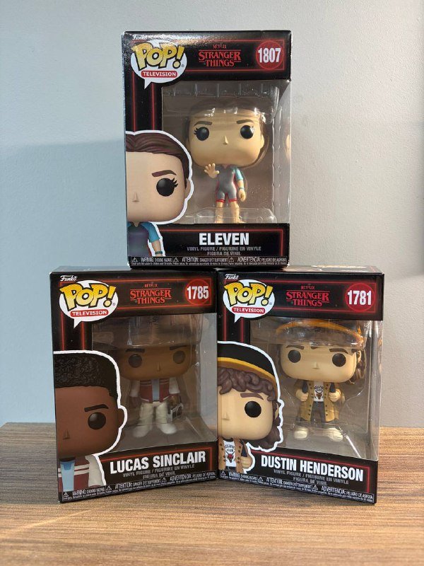 Фигурки Funko Pop Stranger Things Dustin, Eleven, Lucas, Will