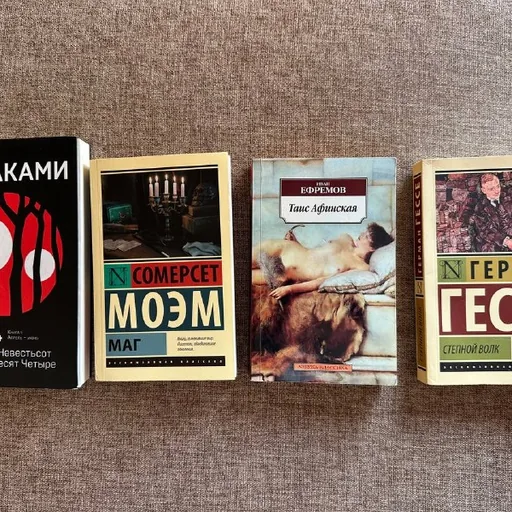 Книги Харуки Мураками, Сомерсет Моэм, Иван Ефремов, Герман Гессе