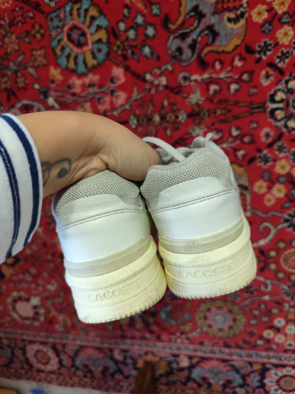 Кроссовки Lacoste белые натуральная кожа, Джинсы Zara прямые 7