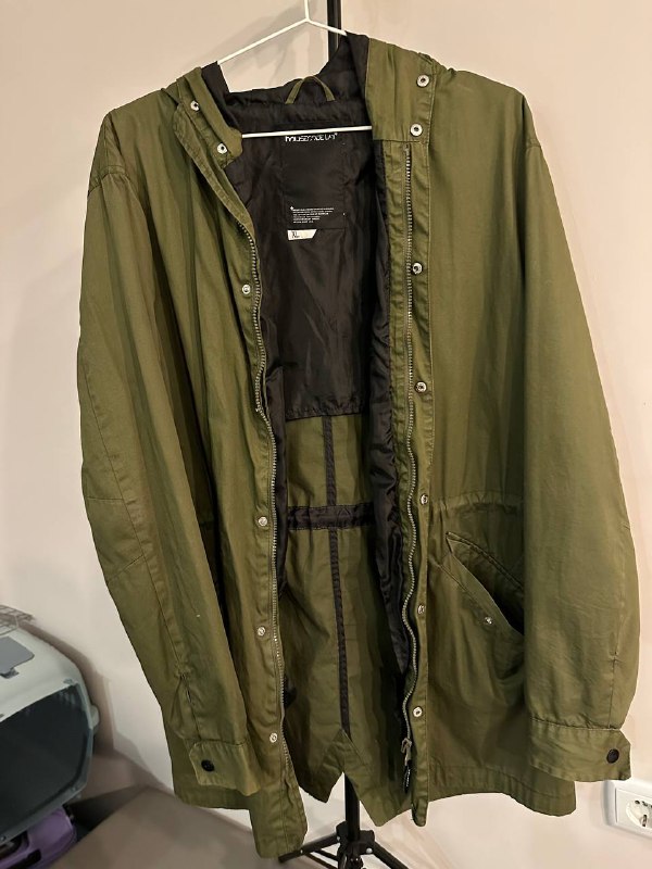 Куртка бутылочного цвета Zara XL, Рубашка теплая XL 2