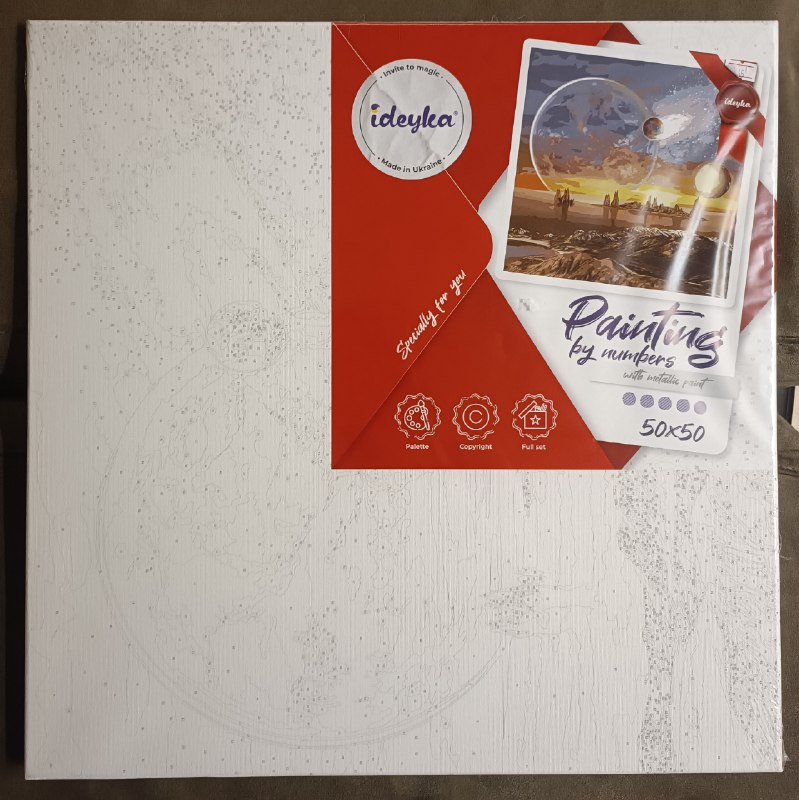 Клавиатура беспроводная k270, Подставка для ноутбука IKEA, Картина по номерам 3