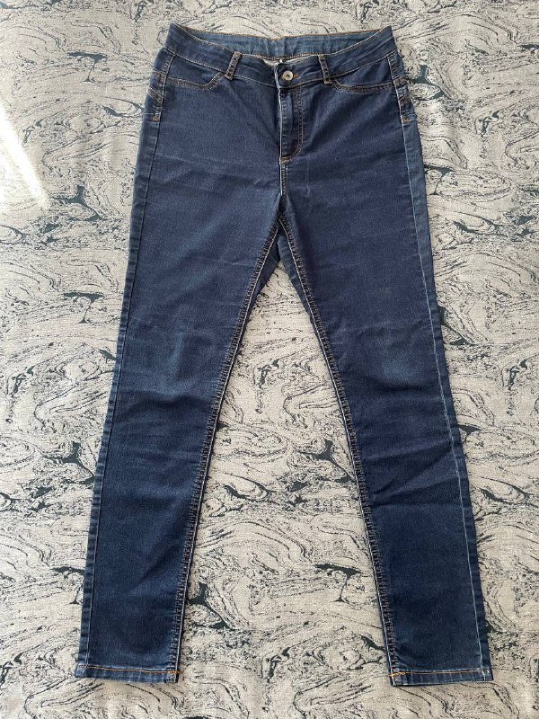 Брюки из тонкого джинса, брюки из прорезиненного джинса