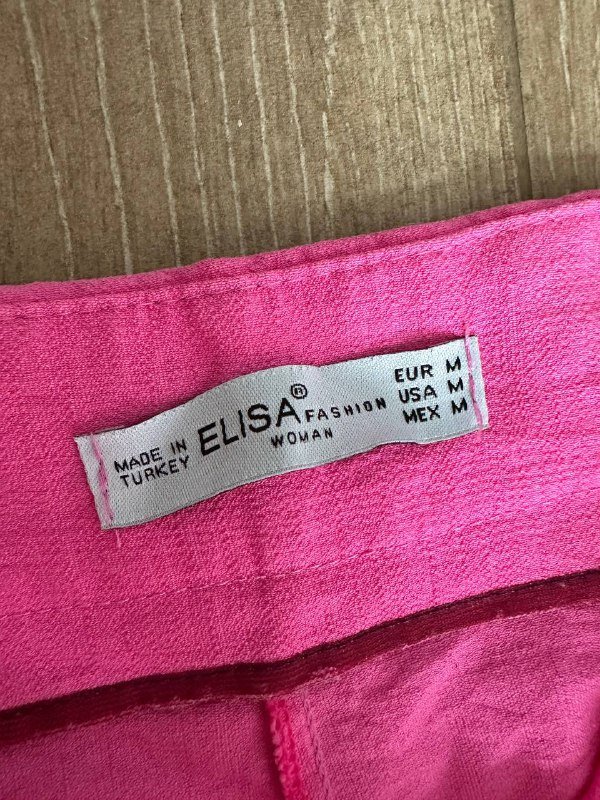 Женские розовые брюки размер М 2