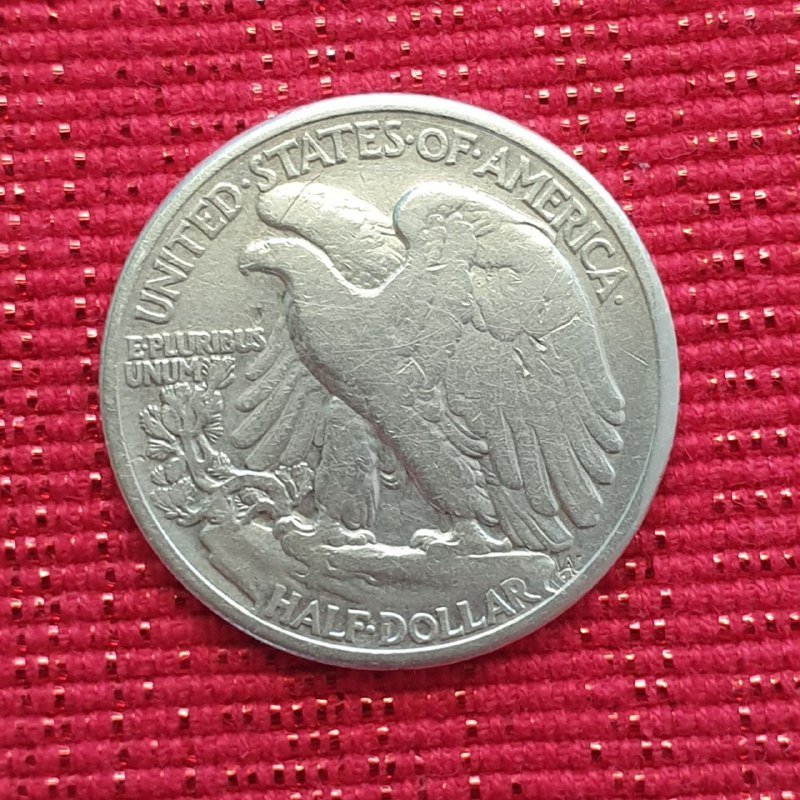 Монета Half Dollar 1942, Walking Liberty 3