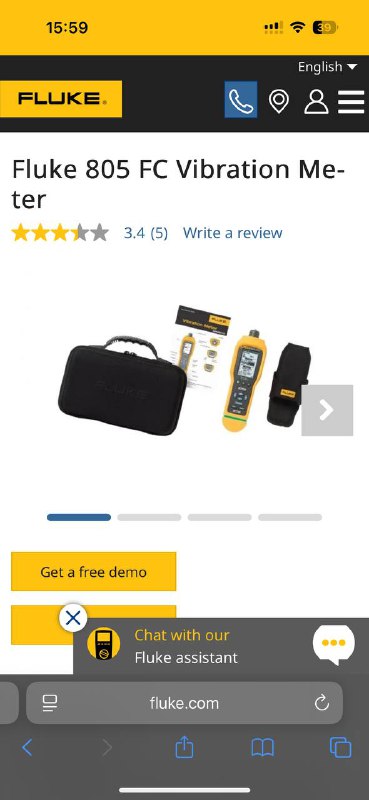 Виброметр Fluke 805 FC 4
