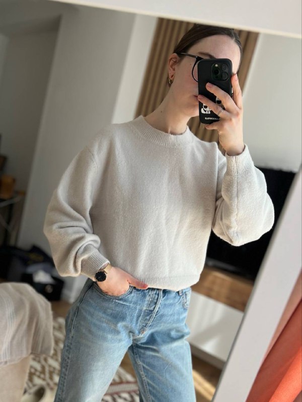 Брюки из лиоцелла Reserved, Спортивные штаны Lime, Анорак, Кардиган H&M, Свитер &Other Stories, Водолазка, Дутый жилет Sela, Лоферы Fred Perry 5