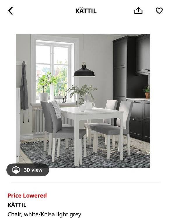 Обеденный стол и стулья IKEA 2