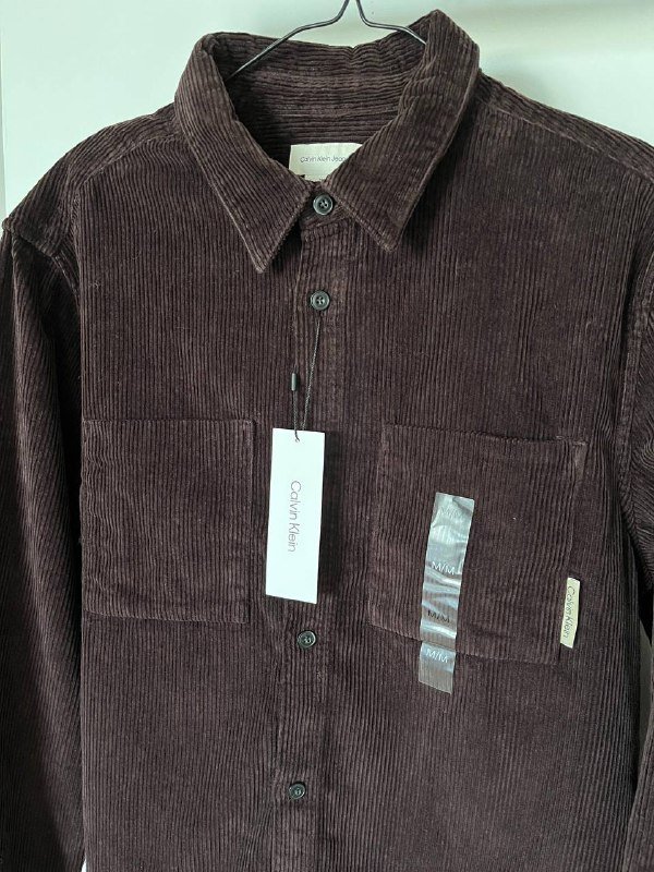 Мужская вельветовая рубашка Calvin Klein, размер М 3