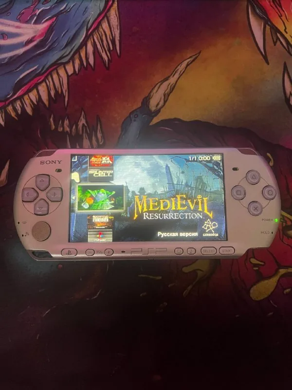 PSP 3008 handheld console with 16GB SD card 1