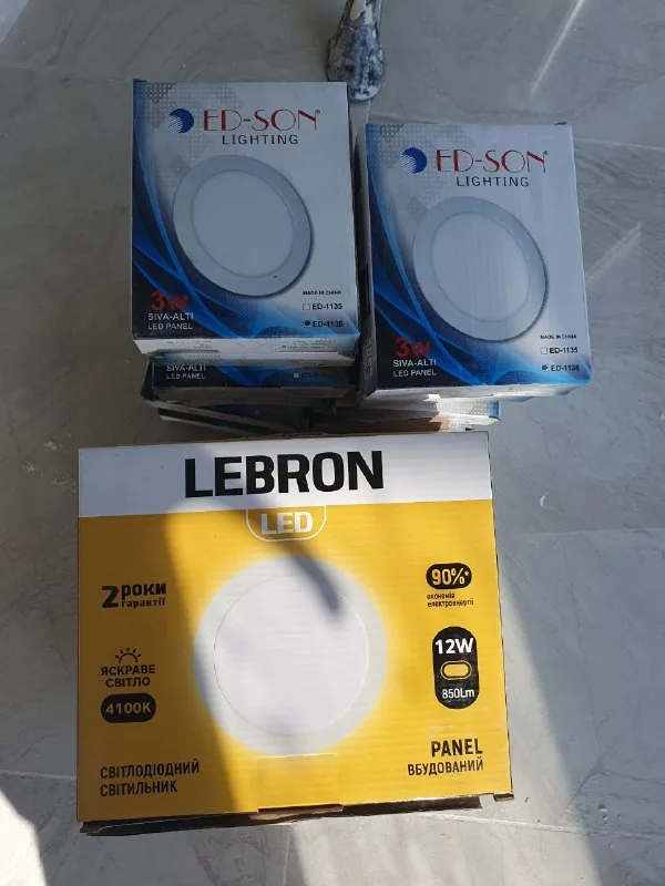 LED панели, светильники