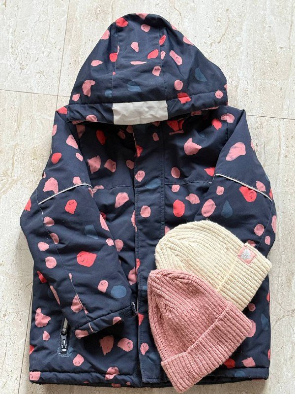 Детская термо куртка H&M и две шапочки