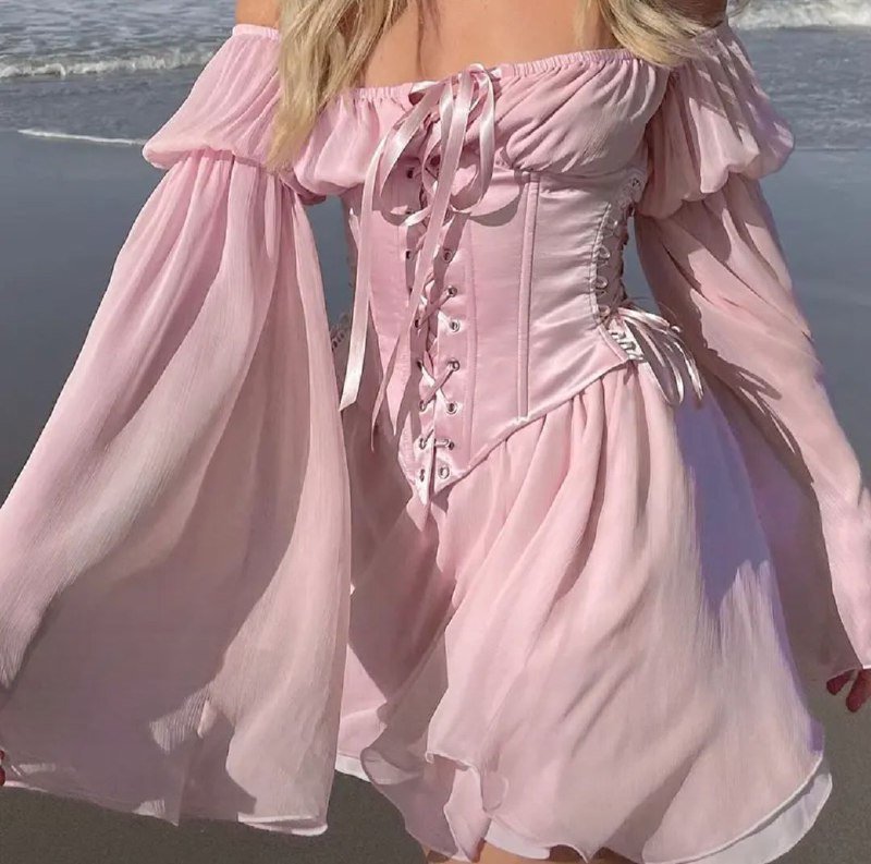 Топ, рубашка, платье, розовые и черные штаны 5