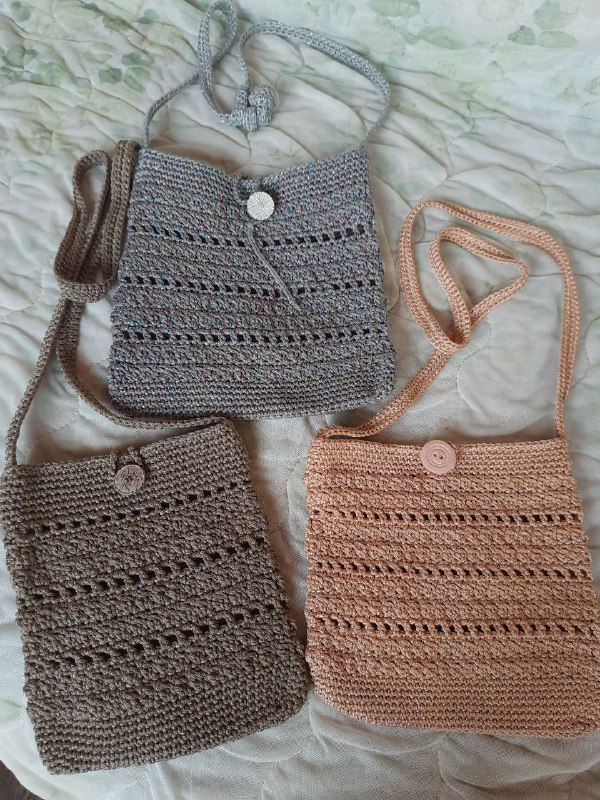 Игрушки и сумочки ручной работы, вязаные 6