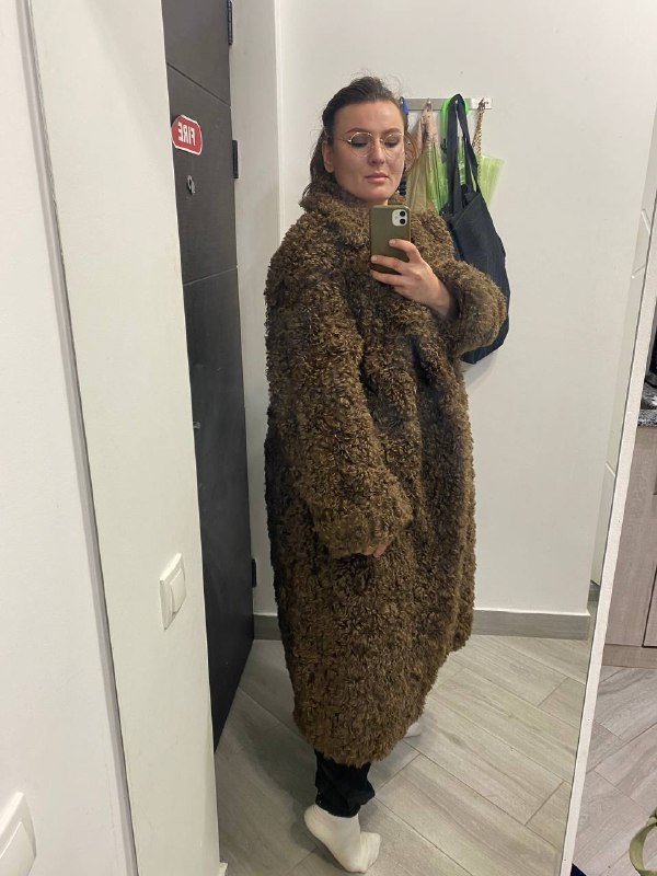 Шуба оверсайз из искусственного меха 2XL 2