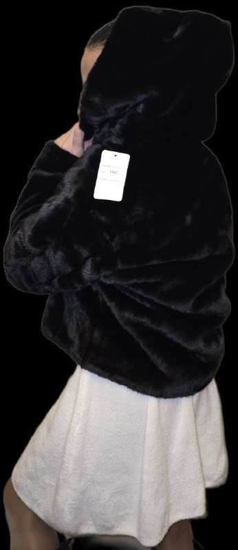 Полу шубки белая и черная оверсайз S M L 5