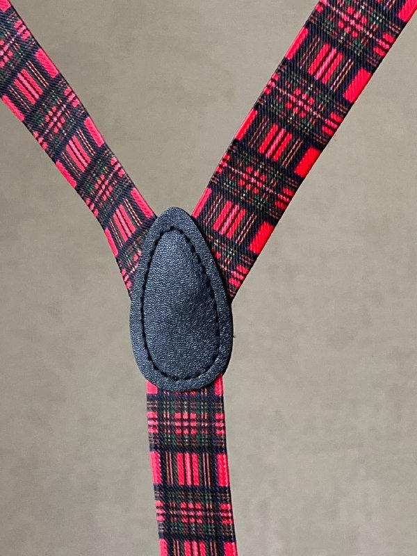 Подтяжки для брюк и юбок красные и жёлтые 3